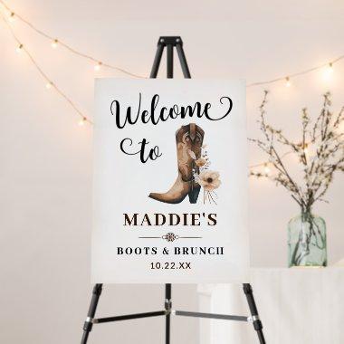 Rustic Boots Brunch Welcome Sign