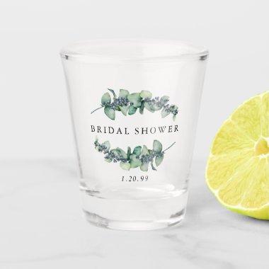 Rustic Botanical Bridal Shower Favor Shot Glass
