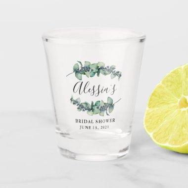 Rustic Botanical Bridal Shower Favor Shot Glass