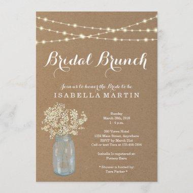 Rustic Bridal Brunch Invitations