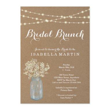 Rustic Bridal Brunch Invitations