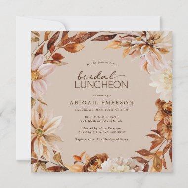 Rustic Bridal Luncheon Invitations
