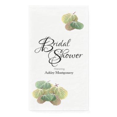 Rustic Bridal Shower Fall Aspen Leaves Paper Guest Towels