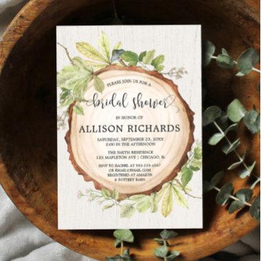 Rustic bridal shower forest woods theme Invitations