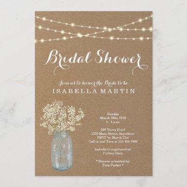 Rustic Bridal Shower Invitations