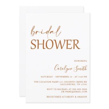 Rustic Bridal Shower Invitations