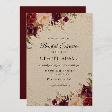 rustic bridal shower Invitations