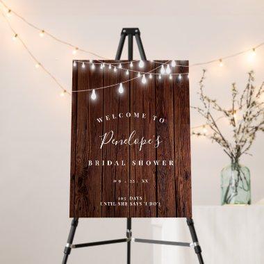 Rustic  Welcome Sign, Large Foam Board