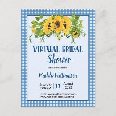Rustic Bridal Virtual Bridal Shower Invitation PostInvitations
