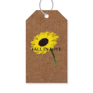 Rustic Bride Sunflower Country Charm Shower Party Gift Tags