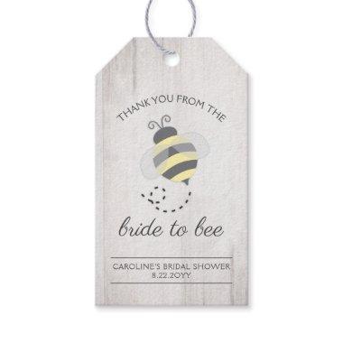 Rustic Bride to Bee Honey Bridal Favor Gift Tag