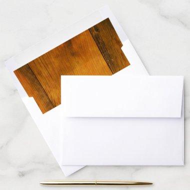 Rustic Brown Barn Wood Envelope Liner