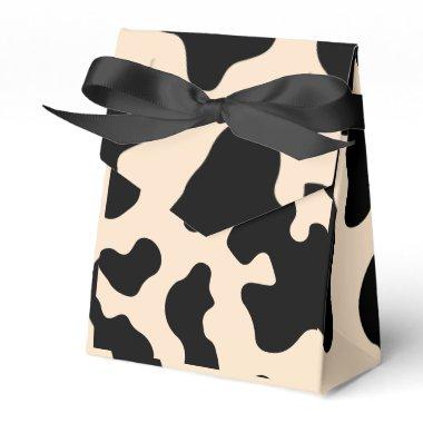 Rustic Brown Cow Print Country Western Rodeo Party Favor Boxes
