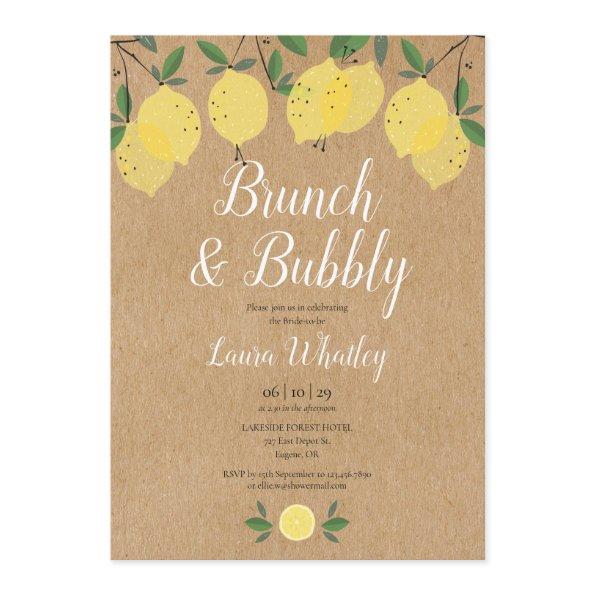 Rustic Brunch and Bubbly Lemon