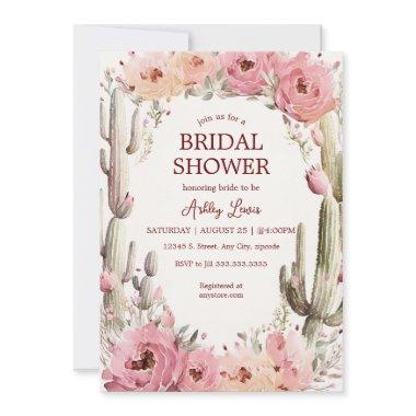 Rustic Cactus Garden Bridal  Boho Cactus
