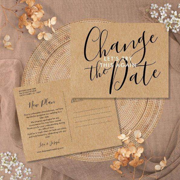 Rustic Change the Date Postponed Cancelled Event Post