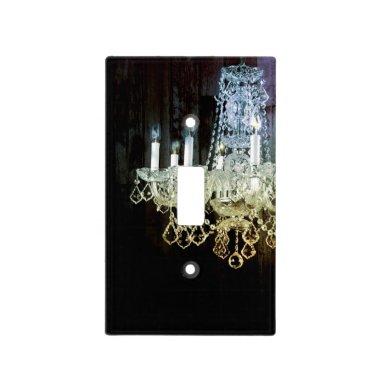 Rustic Chic Western country Barn Wood chandelier Light Switch Cover