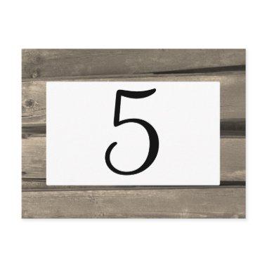 Rustic Country Barn Wood Wedding Table Number