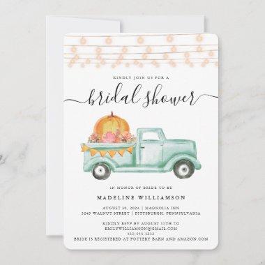 Rustic Country Fall Bridal Shower Invitations