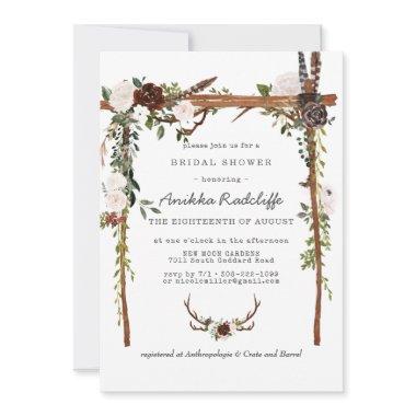 Rustic Country Floral | Bridal Shower Invitations