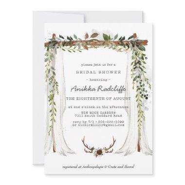 Rustic Country Floral | Bridal Shower Invitations