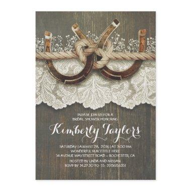 Rustic Country Horseshoes and Lace