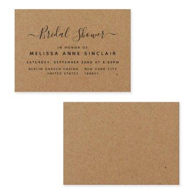 Rustic Country Kraft  Ticket Invite