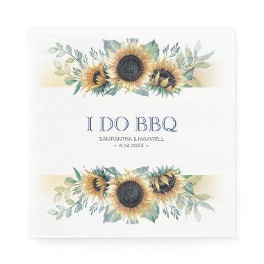 Rustic Country Sunflower I Do BBQ Napkins