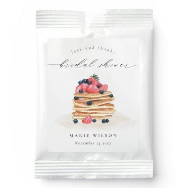 Rustic Cute Fruit Pancake Watercolor Bridal Shower Margarita Drink Mix