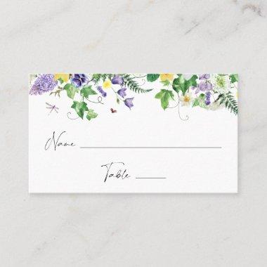 Rustic Daffodils and Wildflowers Flat Place Invitations