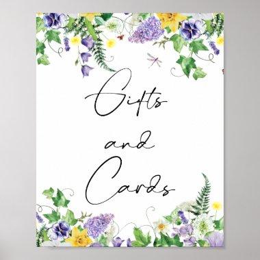 Rustic Daffodils & Wildflowers Gifts & Invitations Sign