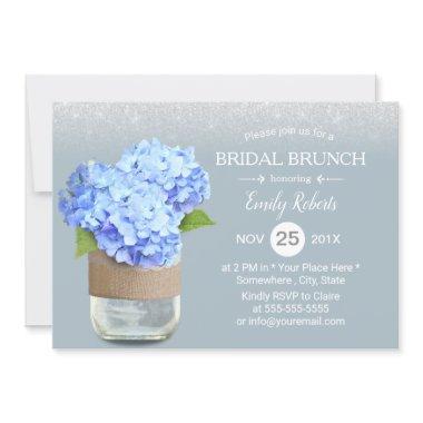 Rustic Dusty Blue Hydrangea  Brunch