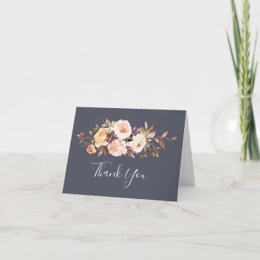 Rustic Earth Florals | Purple Thank You Invitations