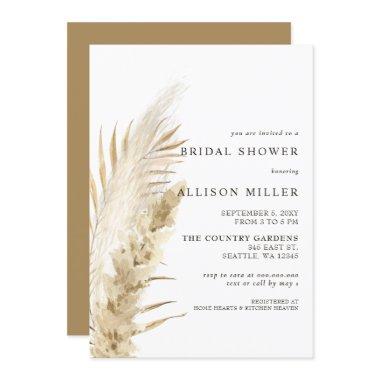 Rustic Earthy Neutral Boho Pampas  I