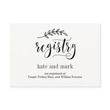 Rustic Elegance EDITABLE COLOR Registry