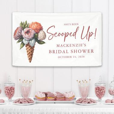 Rustic Elegant Boho Ice Cream Bridal Shower Banner