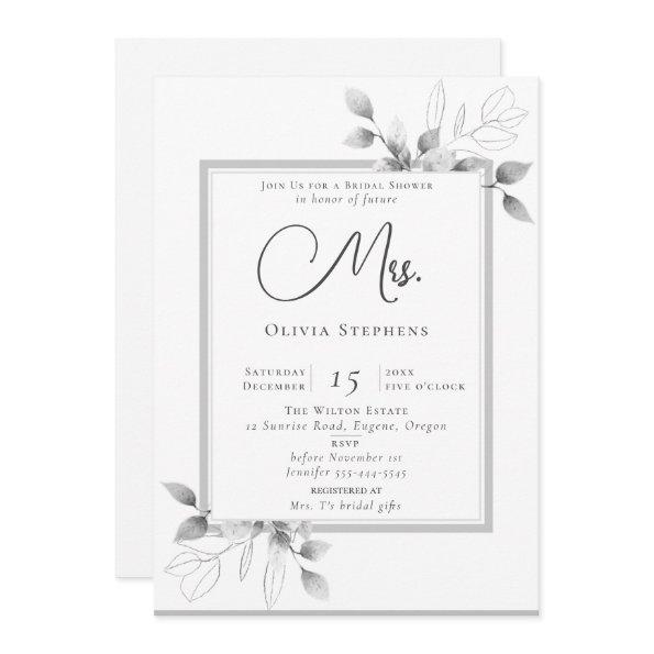 Rustic Eucalyptus Frame Future Mrs.