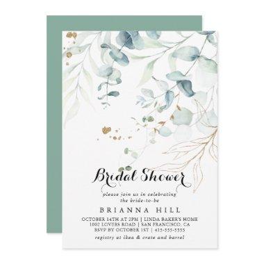 Rustic Eucalyptus Gold Floral