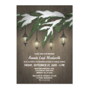 Rustic Evergreen Lantern