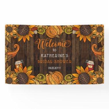 Rustic Fall | Autumn Bridal Shower Welcome Banner