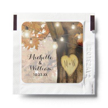 Rustic Fall Autumn Tree Wedding Hand Sanitizer Packet