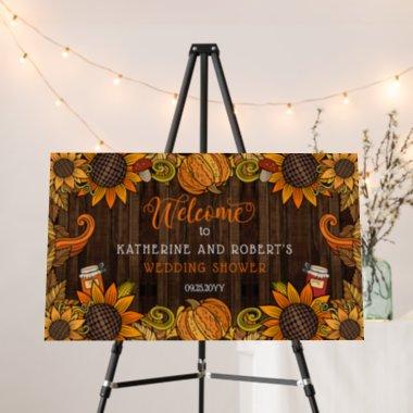 Rustic Fall | Autumn Wedding Shower Welcome Foam Board