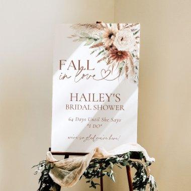 Rustic Fall Boho Pampas Grass  Sign