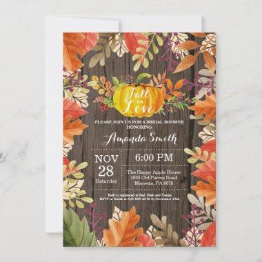 Rustic Fall Bridal Shower Invitations