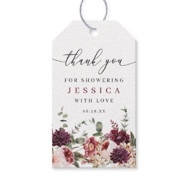 Rustic Fall Country Boho Bridal Shower Favor Gift Tags