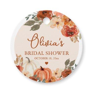 Rustic Fall in Love Pumpkin Autumn  Favor Tags