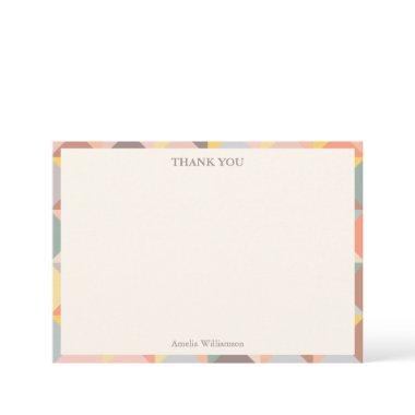 Rustic Fall Neutrals Stylish Custom  Thank You