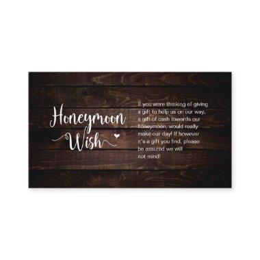 Rustic Farm Dark Wood, Honeymoon Wish Enclosure