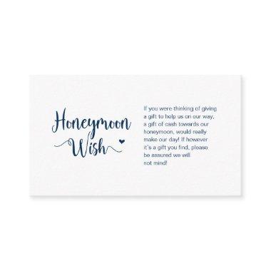 Rustic Farm, Navy Blue, Honeymoon Wish Enclosure