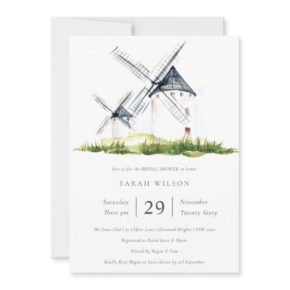 Rustic Farm Windmill Theme  Invite